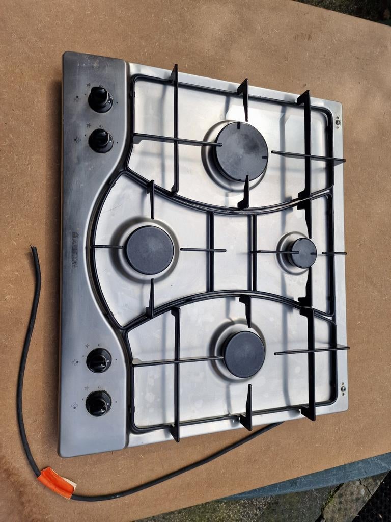 Ariston inbouw gaskookplaat met 4 pitten en vonk ontsteking, Ophalen, Gebruikt, Inbouw, Gas