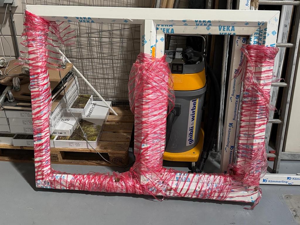 Nieuw VEKA Gevelkozijn  (1464x1164mm), Ophalen, Gevelraam of Ruit, Minder dan 80 cm, 120 tot 160 cm