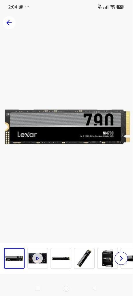 6x Lexar NM790 - NQ790 M2(1TB & 2TB) met externe behuizing, Computers en Software, Harde schijven, Server, SSD, Lexar, Ophalen of Verzenden