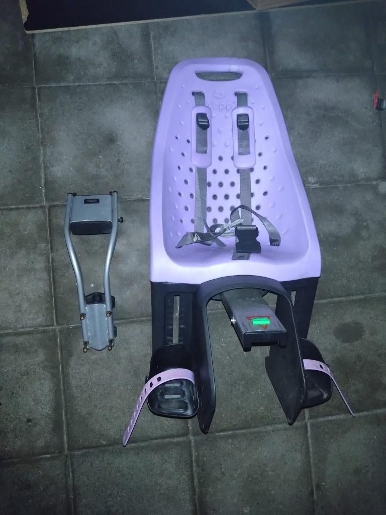 GMG Yepp - Fietsstoeltje Maxi Zadelbuis paars, Achterzitje, Yepp, Ophalen, 15 t/m 25 kg