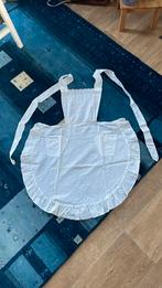 Schort witte katoen oud, Ophalen