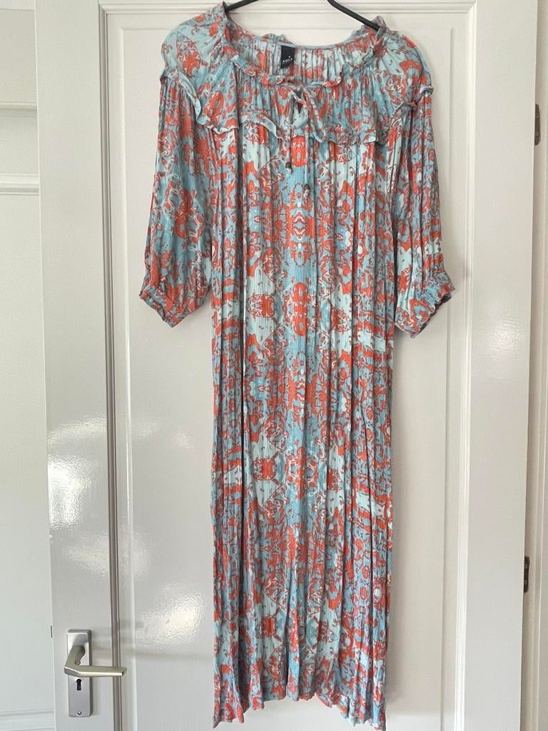 Adia fashion maxi crepe jurk mt L50-52, Kleding | Dames, Grote Maten, Ophalen of Verzenden, Gedragen, Blauw, Jurk