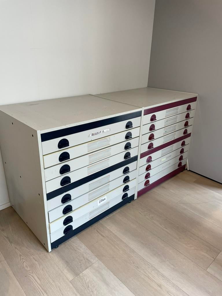 Ladenkasten voor papier 50x65, Huis en Inrichting, Kasten | Ladekasten, Ophalen, Gebruikt, 5 laden of meer, 50 tot 100 cm