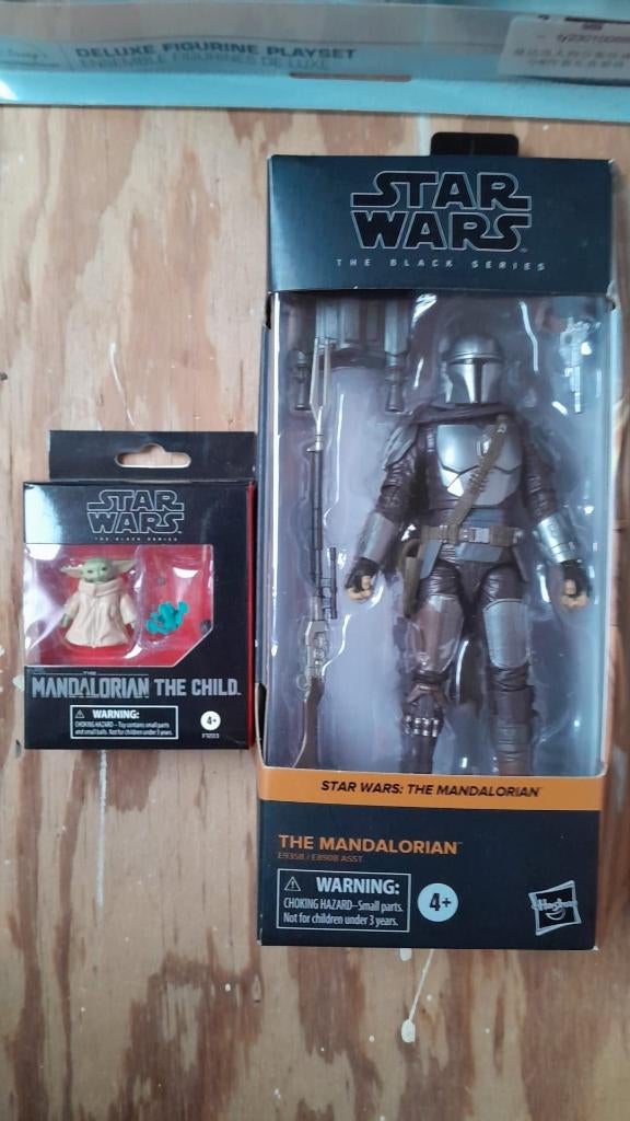 mandalorian and grogu figurines black serie, Ophalen of Verzenden, Nieuw, Actiefiguurtje