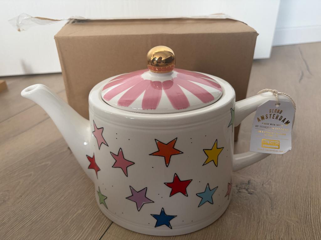Blond Amsterdam Rotterdam theepot met sterren nieuw, Blond Amsterdam, Overige typen, Nieuw, Ophalen of Verzenden