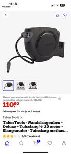 Talen Tools Zwarte Wandtuinslang 25m - Nieuw in Doos, Ophalen of Verzenden, Nieuw, Tuinslang