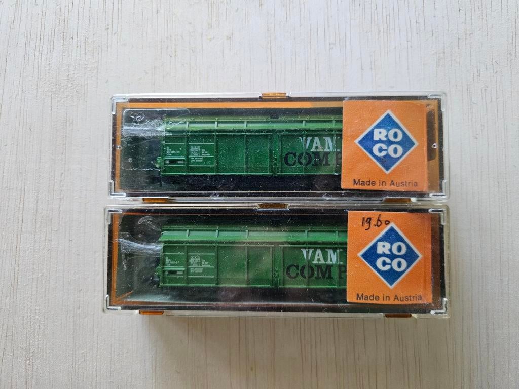 2 NS VAM wagons Roco in ovp 02366B/C, Hobby en Vrije tijd, Modeltreinen | N-Spoor, Gebruikt, Gelijkstroom, Wagon, Ophalen of Verzenden