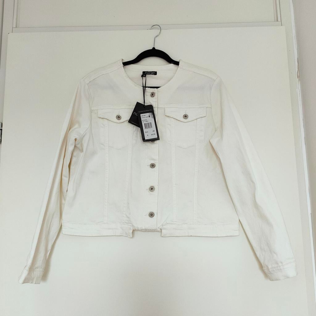Norah zomerjack off-white 46/48, Kleding | Dames, Wit, Maat 46/48 (XL) of groter, Nieuw, Ophalen of Verzenden
