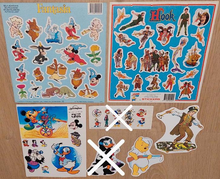 Disney Stickers (Kapitein Haak, Fantasia, Winnie de Pooh), Verzamelen, Disney, Nieuw, Overige typen, Mickey Mouse, Ophalen of Verzenden