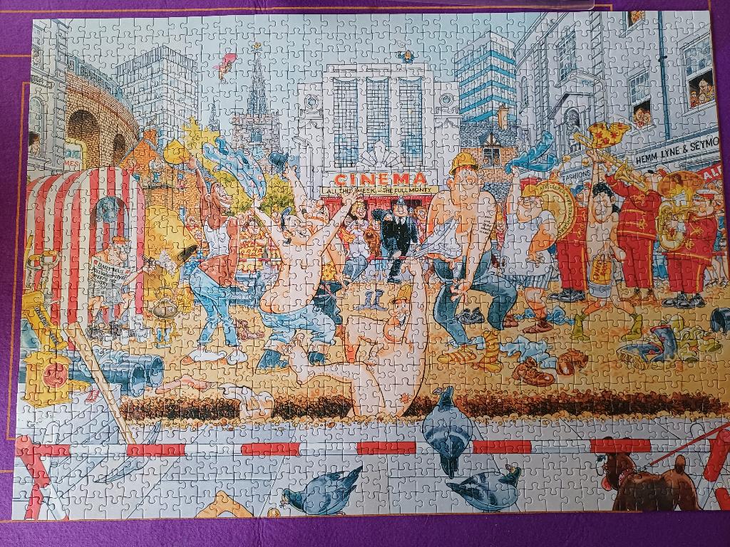 Wasgij Puzzel compleet zie foto, Ophalen, 500 t/m 1500 stukjes, Gebruikt, Legpuzzel