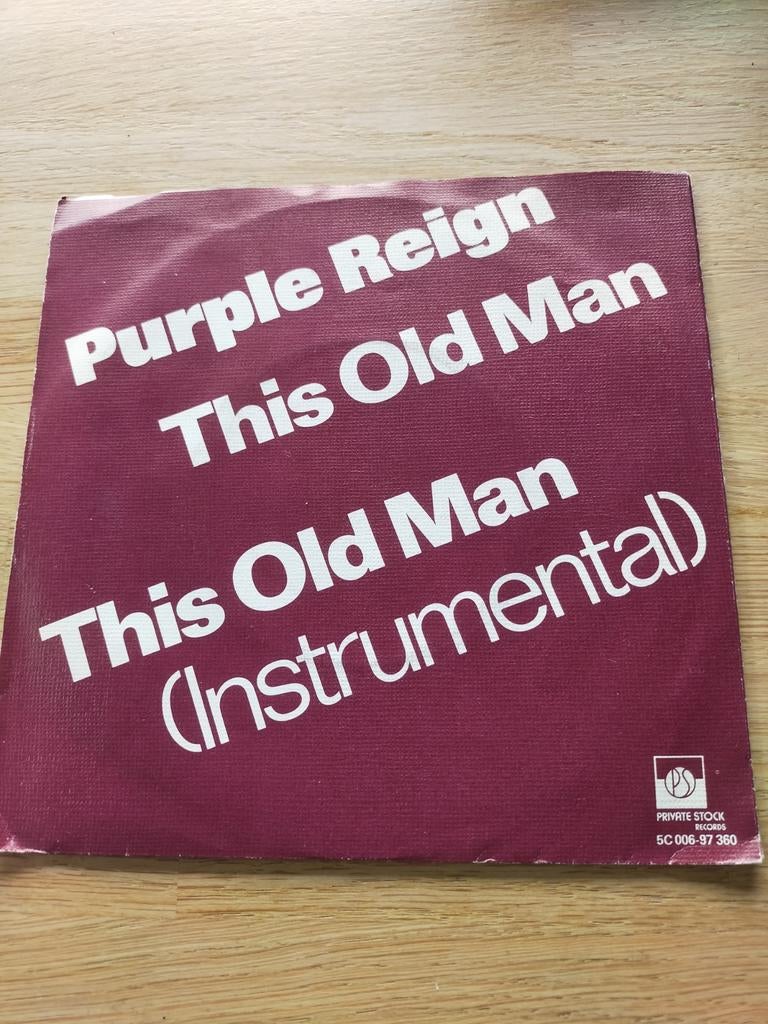 Purple Reign , this old man, Ophalen of Verzenden, Zo goed als nieuw, Pop