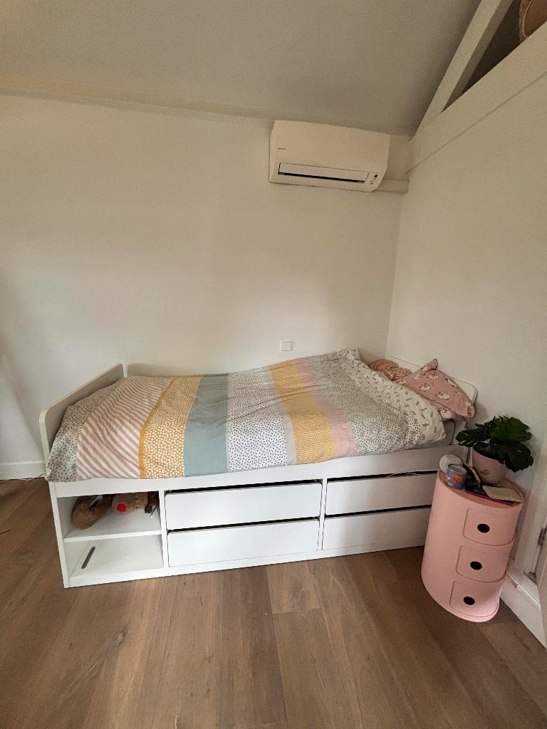 Ophalen Ikea PAX Kast en SLAKT Bed, Ophalen, Gebruikt, 90 cm, Eenpersoons