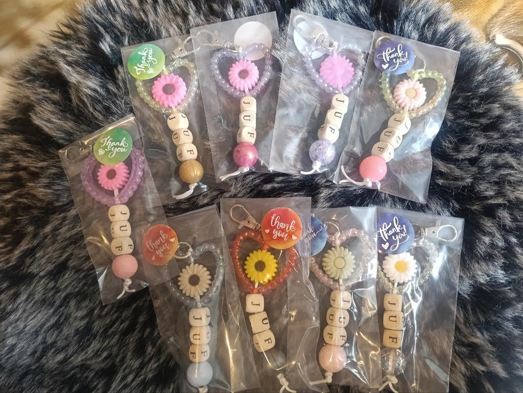 Juf Meester Sleutelhangers - Bedankje Cadeau, Ophalen of Verzenden, Nieuw, Overige typen