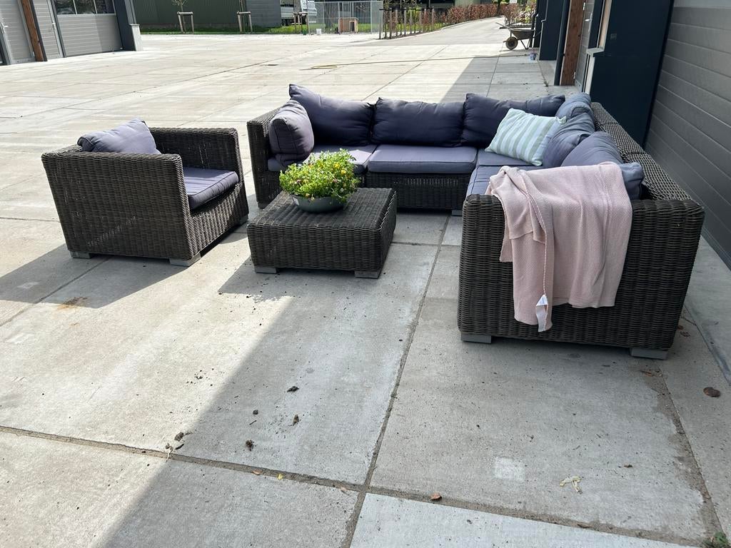 Leuke hoekloungeset in goede staat, 5 zitplaatsen, Bank, ., Ophalen of Verzenden