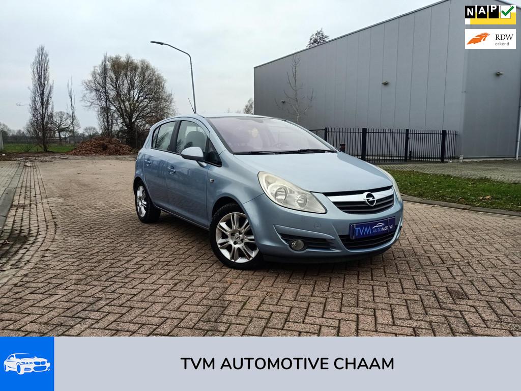 Opel Corsa 1.4-16V Cosmo AUTOMAAT LM 5DEURS CARPLAY CRUISE, Auto's, Opel, 15 km/l, Gebruikt, 4 cilinders, Blauw