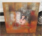 Mooi modern Geschilderd Werk - Blonde Vrouw Ingekaderd, Ophalen