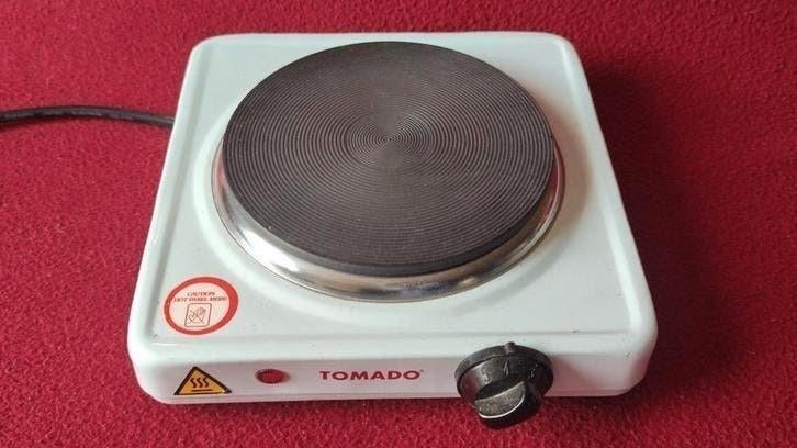 Tomado elektrisch kooktoestel TM-2410 1000 Watt, Witgoed en Apparatuur, Kookplaten, Ophalen of Verzenden, Vrijstaand, Elektrisch