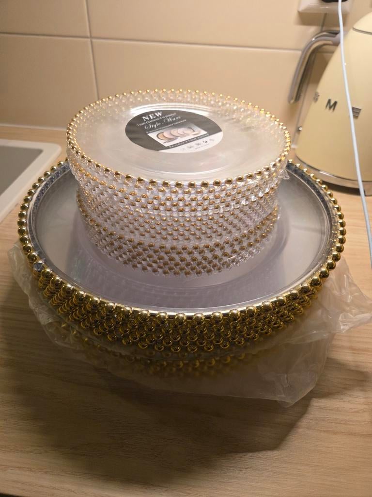 Onderborden, Huis en Inrichting, Keuken | Servies, Ophalen of Verzenden, Zo goed als nieuw, Overige materialen, Overige stijlen