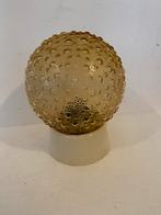 Amber kleurige glazen bolletje plafondlamp, Gebruikt, Onbekend, Ophalen of Verzenden, Onbekend