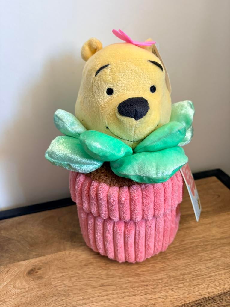Disney winnie the pooh bloempot knuffel, Verzamelen, Disney, Ophalen of Verzenden, Winnie de Poeh of vrienden, Zo goed als nieuw