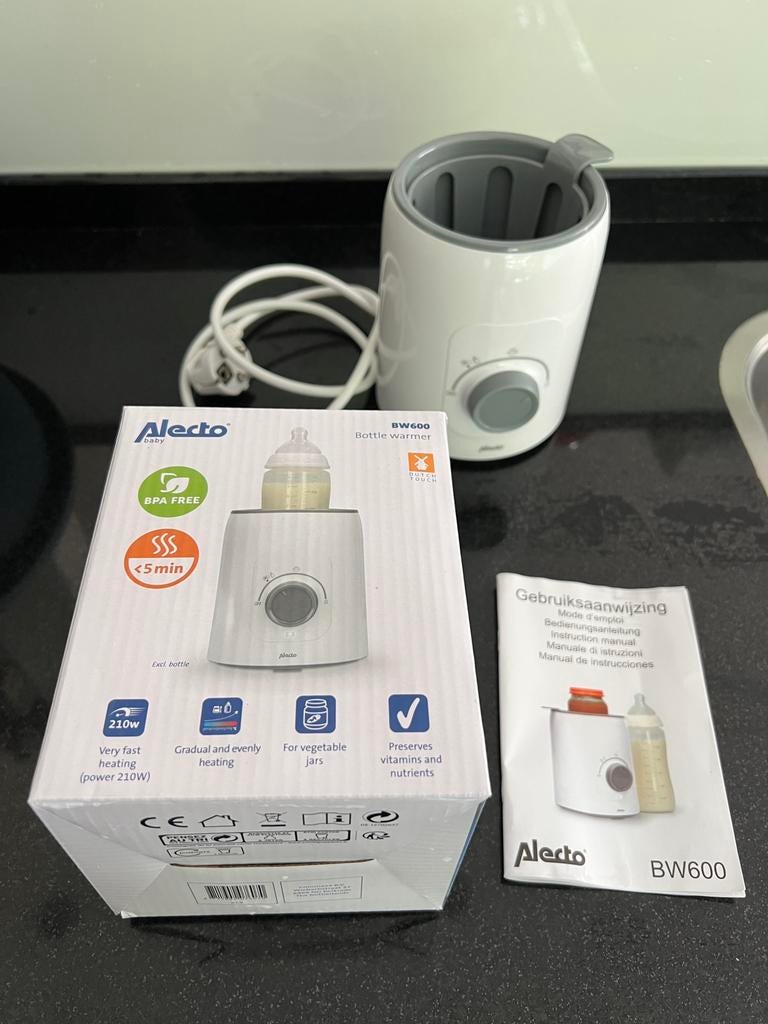 009 - Alecto flessenwarmer BW600, Ophalen of Verzenden, Zo goed als nieuw, Flessen- of potjesverwarmer