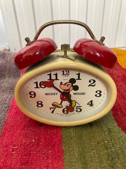 mickey mouse wekker, Ophalen of Verzenden, Mickey Mouse, Gebruikt, Overige typen