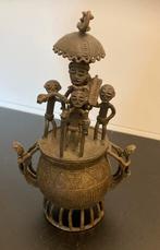 Oude Ashanti Kuduo-pot Ghana brons afrikaanse kunst, Ophalen of Verzenden, Brons