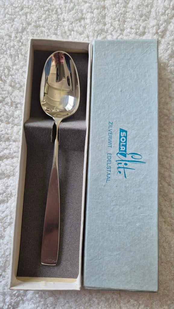 Sola Elite lepel edelstaal nieuw in doosje, Ophalen of Verzenden