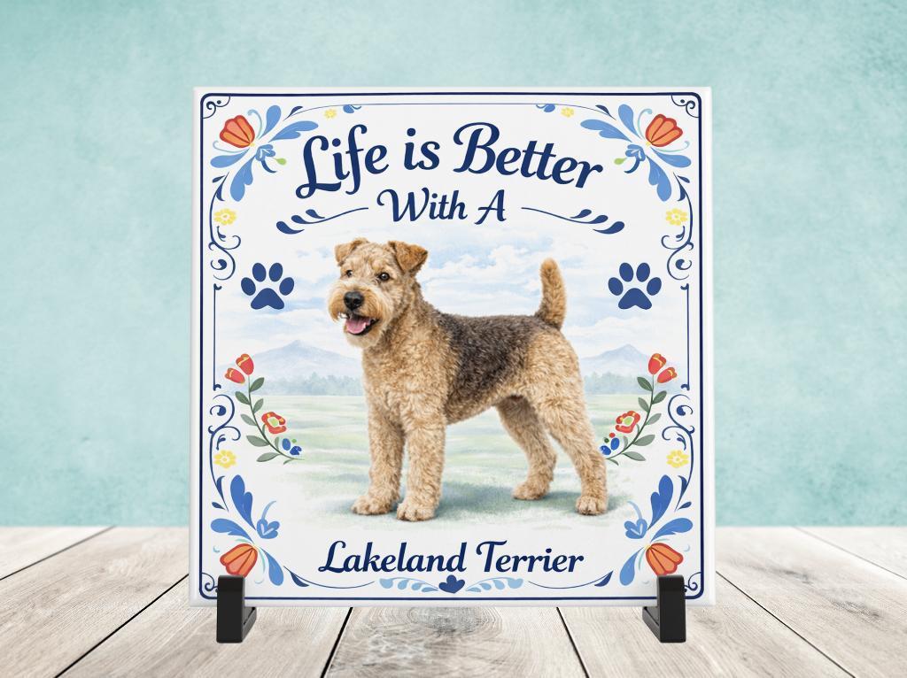 Life is Better With a Lakeland Terrier - Tegel, Verzenden, Nieuw