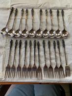 Verzilverde apostel gebaksvorkjes  en lepeltjes, Antiek en Kunst, Ophalen of Verzenden