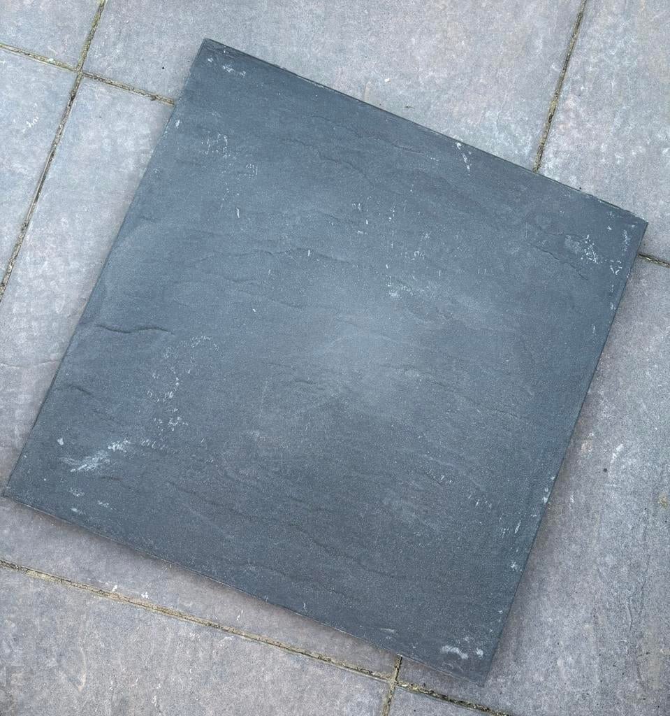 60x60 antraciet tegels, Ophalen, Zo goed als nieuw, Beton, Terrastegels