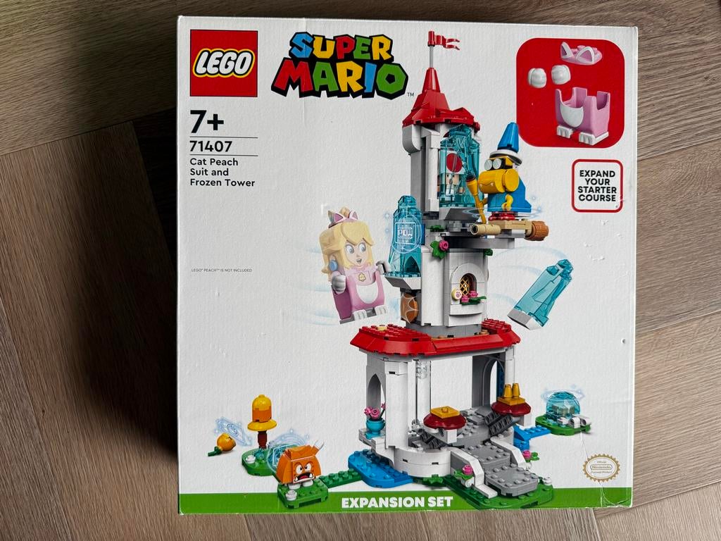 LEGO Super Mario 71407 Cat Peach Suit en Frozen Tower NIEUW, Overige thema's, Lego, Nieuw, Ophalen of Verzenden