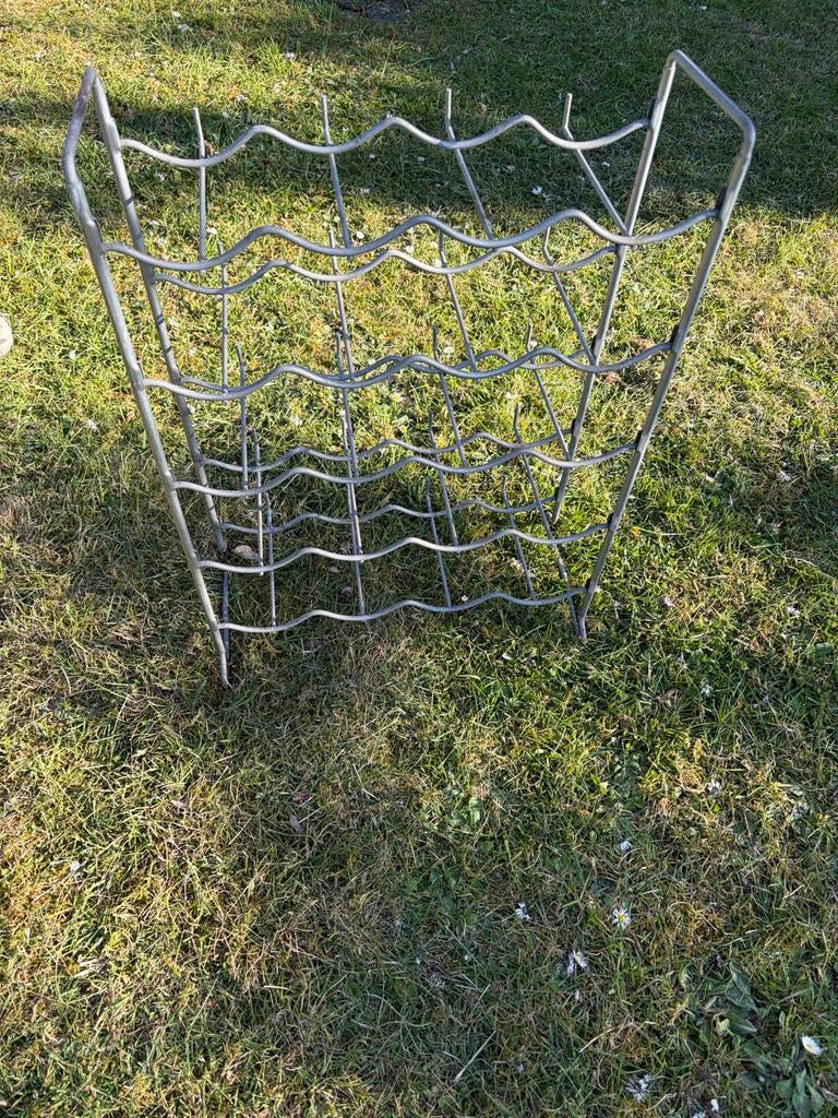 Metalen wijnrek voor 20 flessen - Gebruikt, Ophalen, Gebruikt, 50 tot 75 cm, 15 tot 25 flessen