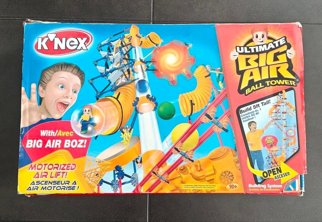 K'nex Ultimate Big Air Ball Tower - Motorized Air Lift, Ophalen of Verzenden, Gebruikt, Jongen of Meisje