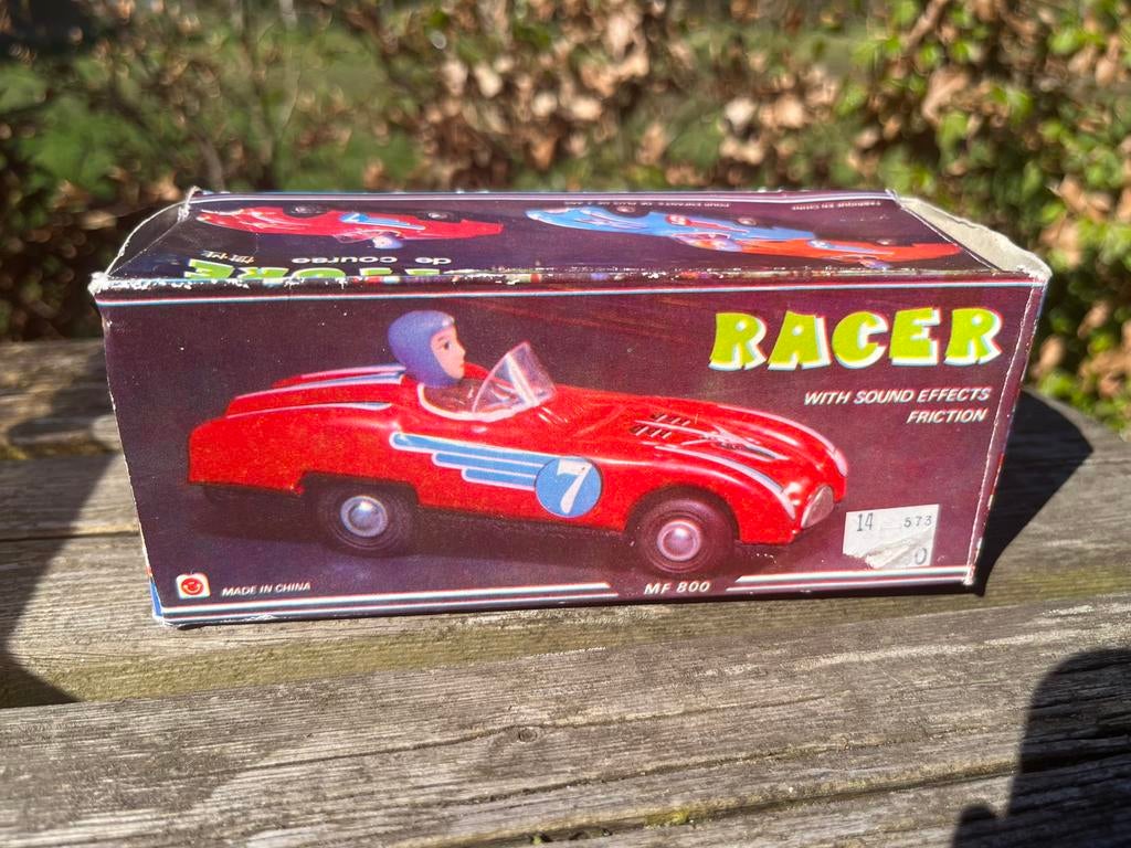 Blikken race auto oranje, Verzamelen, Blikken, Ophalen of Verzenden, Zo goed als nieuw, Overige