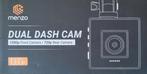 Menzo Dual Dash Cam 1080p Voor / 720p Achter Camera, Ophalen of Verzenden