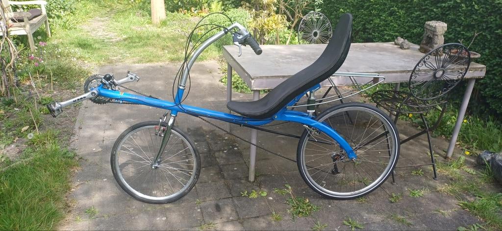 M5 blue glide by Speedliner, Fietsen en Brommers, Fietsen | Ligfietsen, Gebruikt, Velgrem, Bovenstuur, Ophalen
