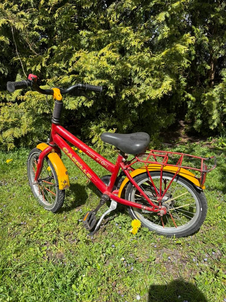 Gazelle kinderfiets, Fietsen en Brommers, Fietsen | Kinderfietsjes, Ophalen, Gebruikt, Minder dan 16 inch, Zijwieltjes