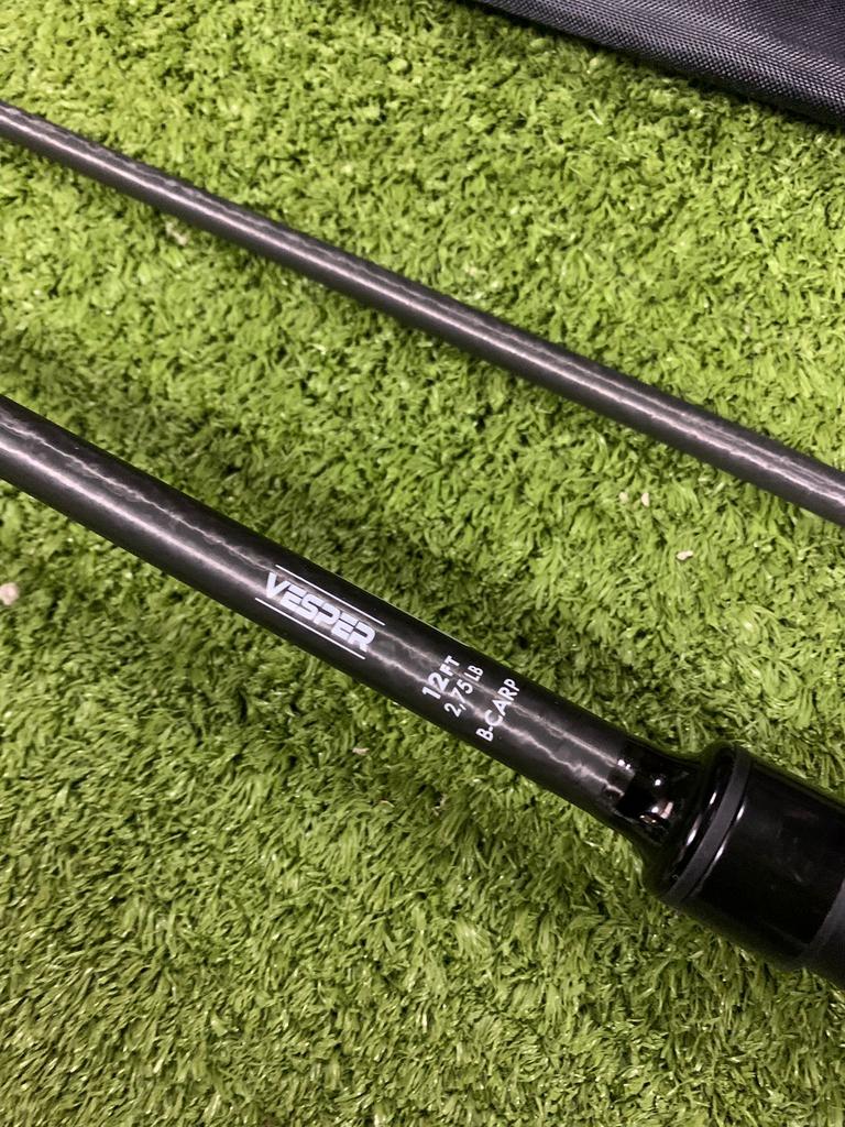 2x nieuwe B-Carp Vesper karperhengels, 3.60m & 2.75 lbs, Watersport en Boten, Ophalen of Verzenden, Nieuw, Werphengel