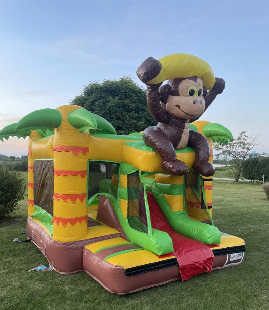 Springkussen monkey/ aap te huur per dag, Ophalen, Zo goed als nieuw, Overige