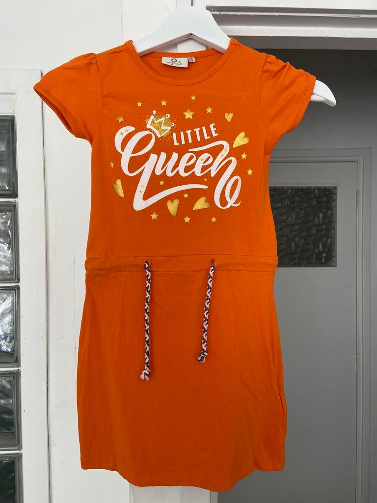Oranje jurk 'Little Queen' - 9th Avenue (maat 110/116), Kinderen en Baby's, Kinderkleding | Maat 176, Ophalen of Verzenden, Zo goed als nieuw