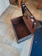 Sfeervolle zwarte houten Dekenkist, Huis en Inrichting, Woonaccessoires | Kisten, Ophalen, Minder dan 50 cm, Gebruikt, 50 tot 100 cm