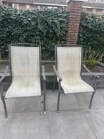 6x tuinstoelen, Ophalen, Gebruikt, Metaal
