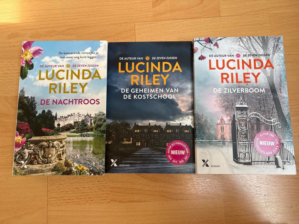 Lucinda Riley boeken: De Nachtroos, De Kostschool, De Zilver, Ophalen of Verzenden, Zo goed als nieuw, Nederland
