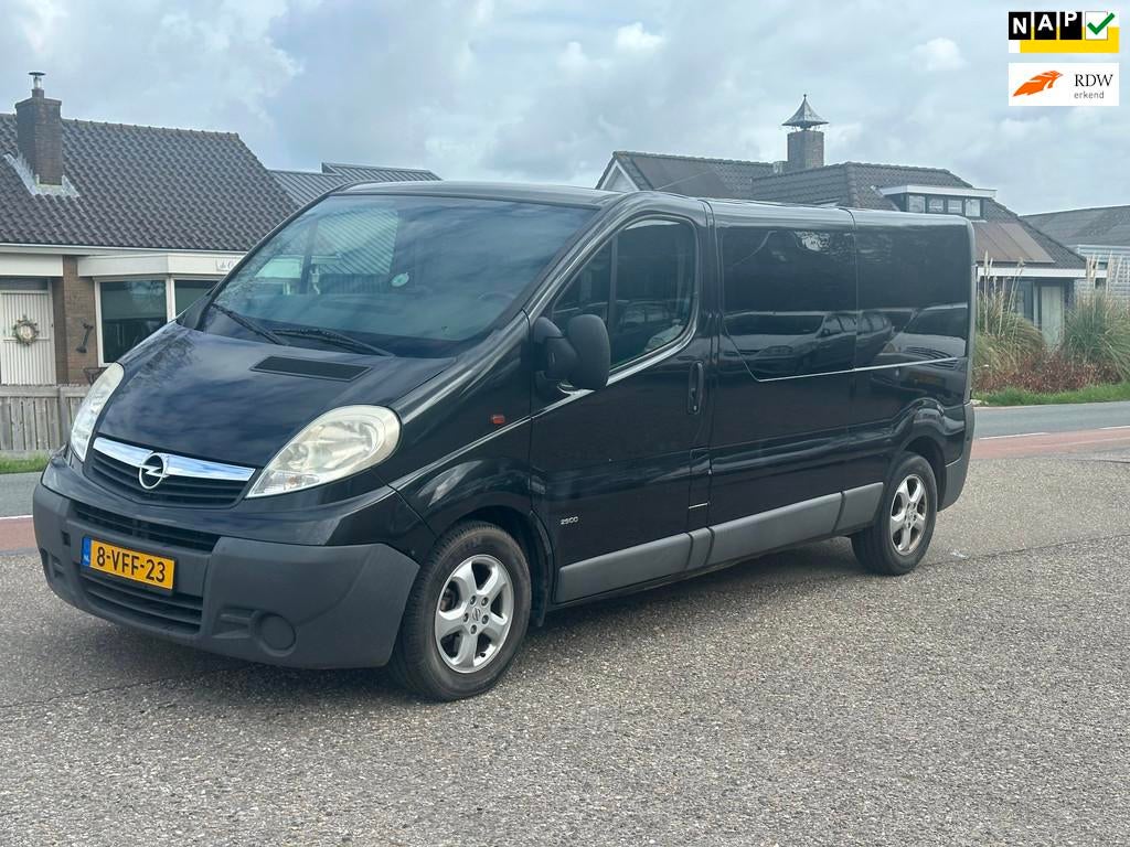 Opel Vivaro 2.5 CDTI L2H1 DUBBELCAB/Nap/Airco/6Persoons, Voorwielaandrijving, 4 cilinders, Origineel Nederlands, Bedrijf