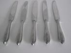 5 antiek verzilverd puntfilet mes 25 cm Zilverstad 1950 p st, Antiek en Kunst, Antiek | Bestek, Ophalen of Verzenden