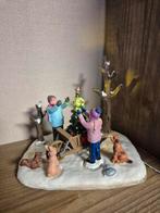 Lemax wheelbarrow tree verlicht kerstdorp kersthuisjes, Diversen, Kerst, Ophalen of Verzenden, Zo goed als nieuw