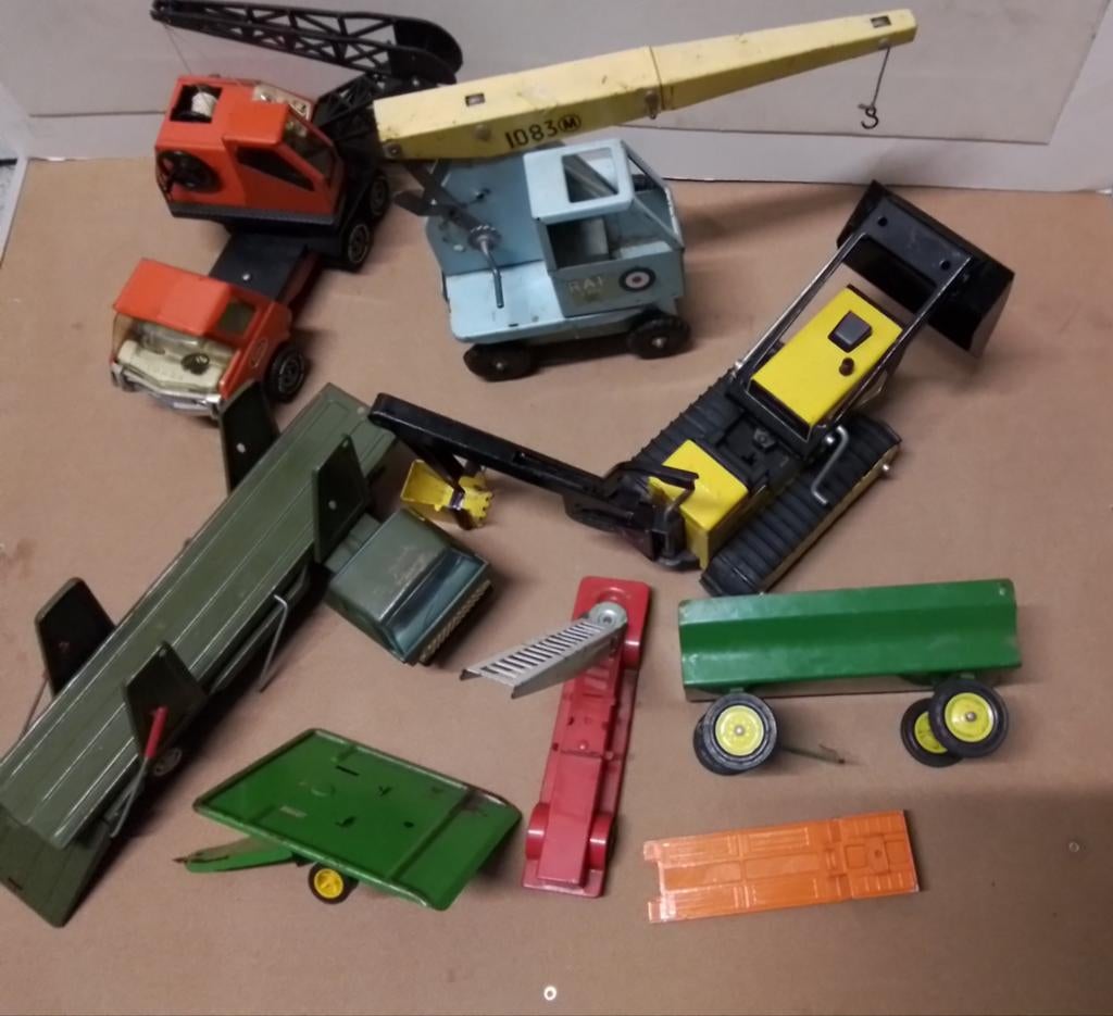 Vintage speelgoedvoertuigen collectie (10 stuks), Kinderen en Baby's, Speelgoed | Speelgoedvoertuigen, Ophalen of Verzenden, Gebruikt