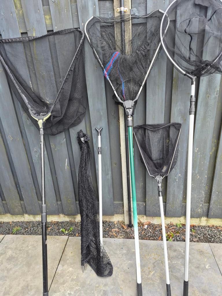 Diverse visnetten en schepnetten - Gebruikt, Ophalen, Gebruikt, Net of Fuik