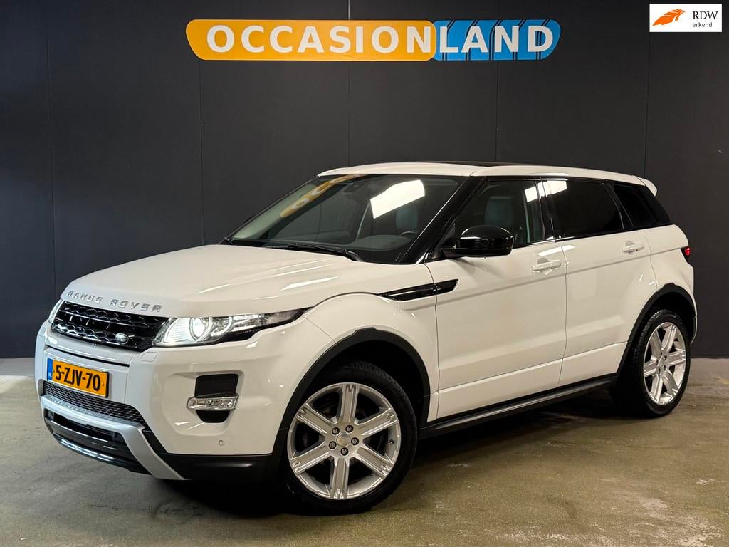 Land Rover Range Rover Evoque 2.0 Si 4WD Prestige|PANO|SFEER, Auto's, Euro 5, Zwart, 4 cilinders, Wit